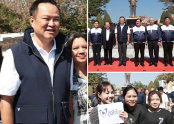 บรรหารสั่งไว้! “อนุทิน” เยือนสุพรรณ ให้กำลังใจผู้สมัคร ปัดมาขอขมา ดึง “วราวุธ” ร่วม ภท.