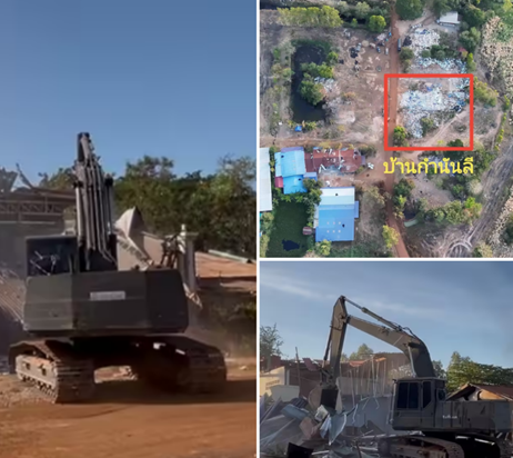 เดือดชายแดน! กองกำลังบูรพา รื้อบ้าน “กำนันลี” ผู้มีอิทธิพลเขมร หลังยึดคืน บ้านหนองจาน ลั่นปกป้องอธิปไตย ไทย