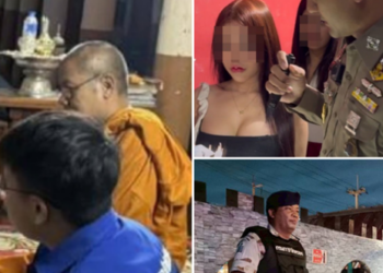 จนท.ปกครองผงะ! บุกตรวจร้านเหล้าเสียงดัง เจอพระครูวัดดังปลอมตัว นั่งปาร์ตี้โต้รุ่งกับเพื่อนพระอีก 2 รูป