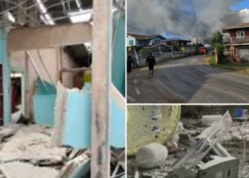 เปิดภาพความเสียหาย! ทหารเขมรยิงจรวด BM-21 ตกใส่บ้านเรือนฝั่งไทย จ.สระแก้ว ตำรวจ–ชาวบ้านเจ็บ 5 ราย สูญเสียขา 1 คู่