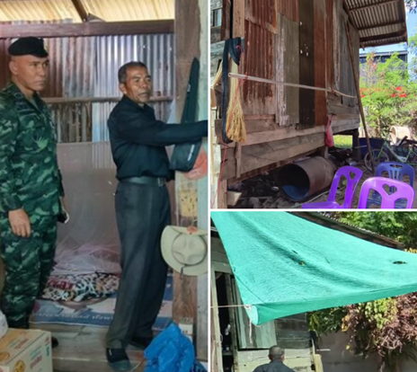 รองแม่ทัพ กองทัพภาคที่ 2 ลงพื้นที่สำรวจบ้าน ‘พลทหารวุ้น’ เตรียมสร้างหลังใหม่