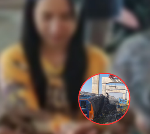 สาวรอดตายเครนถล่มทับรถไฟ เล่านาทีระทึกได้ยินเสียงตูม ก่อนคลานหนีตายท่ามกลางกลิ่นน้ำมัน ญาติทำพิธีรับขวัญน้ำตาคลอ