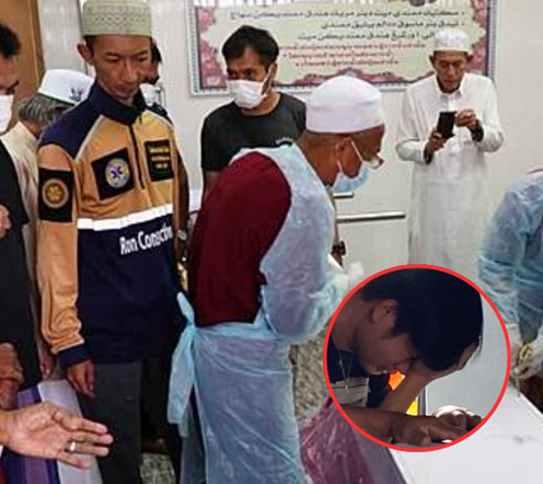 สุดสะเทือนใจ… ลูกชายรับร่างพ่อ–แม่–น้องชาย เหยื่อเครนถล่มทับรถไฟ ซบหน้าโลงร่ำไห้