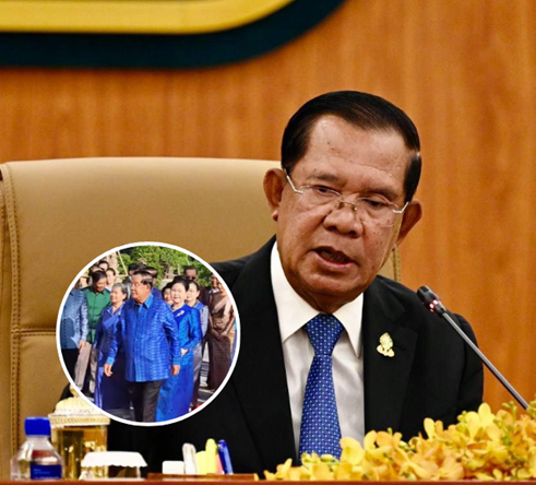 “ฮุน เซน” สยบข่าวลือเส้นเลือดในสมองแตก ควง “บุญ ราณี” ร่วมพิธีเปิดวุฒิสภา