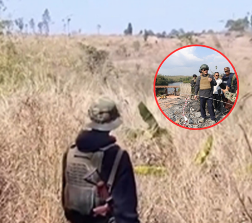 ทหารเขมรขนแบ็กโฮรุก “สันปันน้ำ” บ้านชำราก ขุดคูเลตล้ำแดน ประเทศไทย ชัดเจน