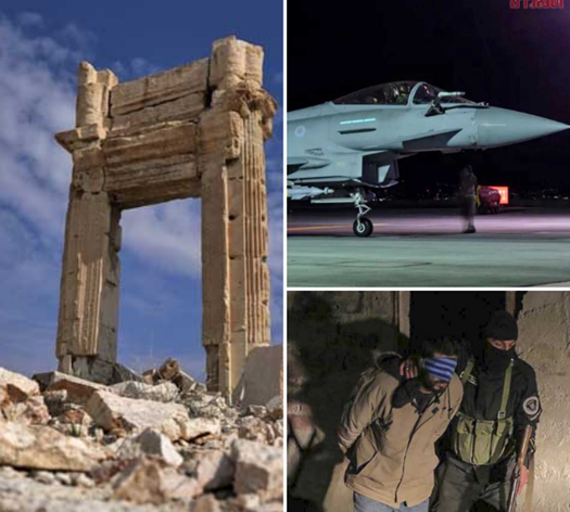 อังกฤษส่ง “เครื่องบินรบไทฟูน” ผนึกทัพฟ้า ฝรั่งเศส ถล่มคลังอาวุธไอเอสใน ซีเรีย ยับเยิน