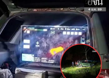 อช.เชาใหญ่ ค้นหา “เบี่ยงใหญ่” ช้างป่าเขาใหญ่ ถูกกระบะพุ่งชน หนีหายไปในป่า