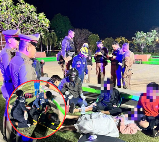 รัวยิงสนั่น สวนอรัญญิก พิษณุโลก กลุ่มวัยรุ่นนั่งเล่น เจ็บ 3 ราย ตร.เร่งล่ามือปืน