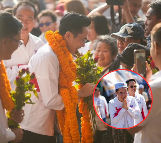 “ยศชนัน” นำทีม พรรคเพื่อไทย ลุยหาเสียง ตลาดบางใหญ่ แม่ค้าหนุนชนะแลนด์สไลด์ อย่าสนโพล ชี้คะแนนมุดดินมีเพียบ